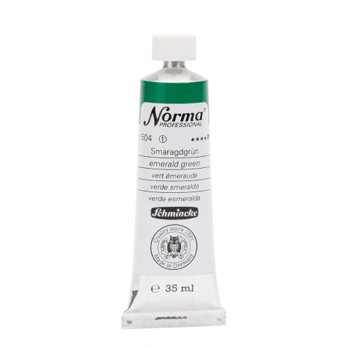 Norma oil color 35 ml, emerald green (g.p. 1L= 225,42€)